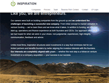 Tablet Screenshot of inspirationventures.com